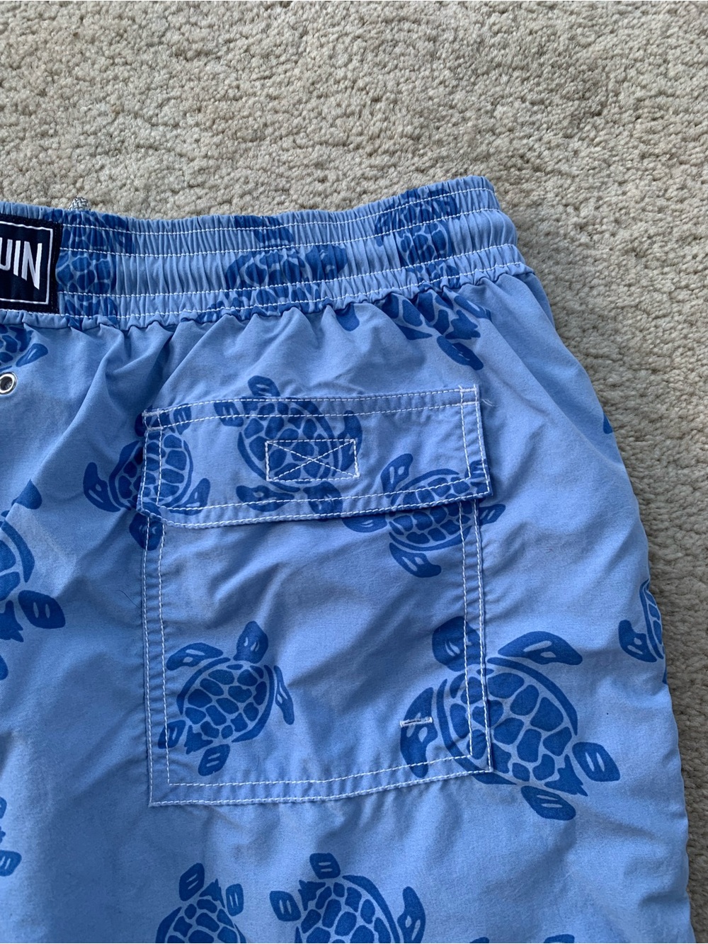 Vilebrequin Men's Size Triple Extra Large XXXL Blue Turtle Resort Swim Trunks - Picture 8 of 11